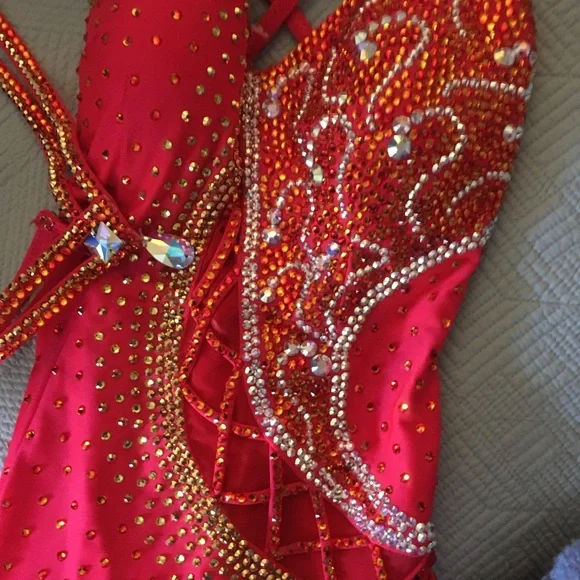Latin Rhythm Competition Dress - Picture 4 of 10